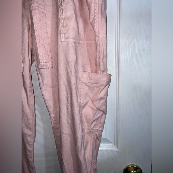 Anthropologie ELEVENSES Romy Paper Bag Waist Linen Blend Pants Pink Sz S - Picture 6 of 15